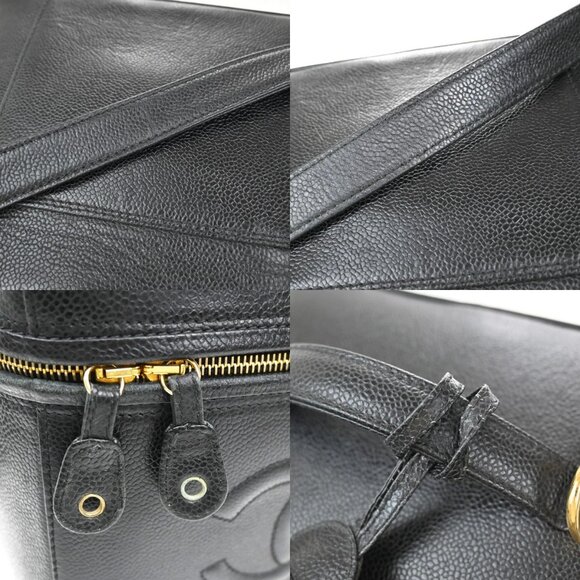 CHANEL CC 2Way Vanity Shoulder Hand Bag Grained Calfskin Leather BK 620RL401 - Picture 9 of 16